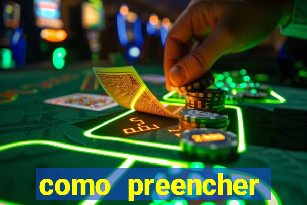 como preencher recibo de pagamento